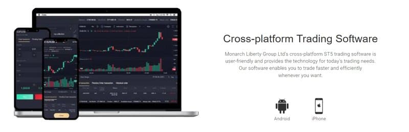 Monarch Liberty Group Ltd's trading platform