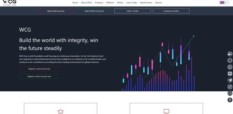 WCG Markets official website