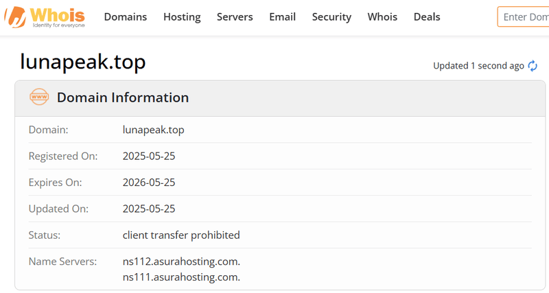 Whois Query Result