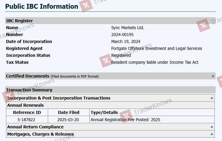 Sync Markets đã đăng ký tại St. Lucia