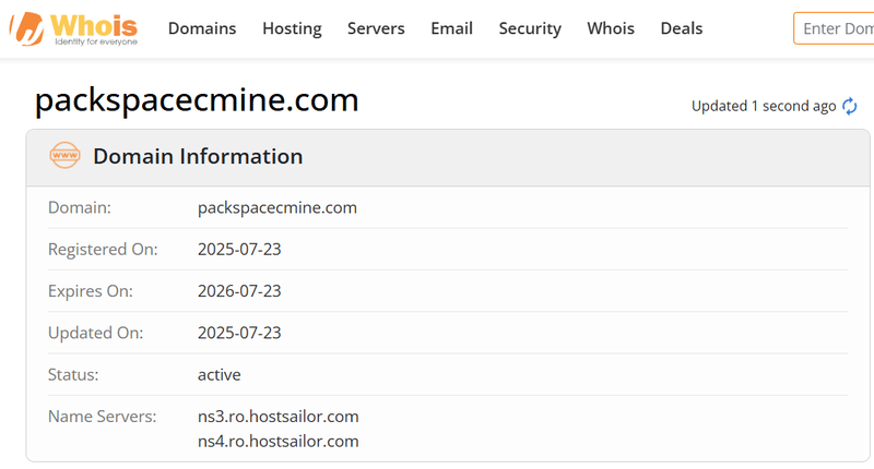 Whois Query Result