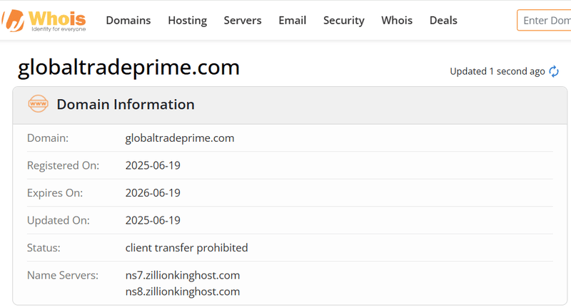 Whois Query Result