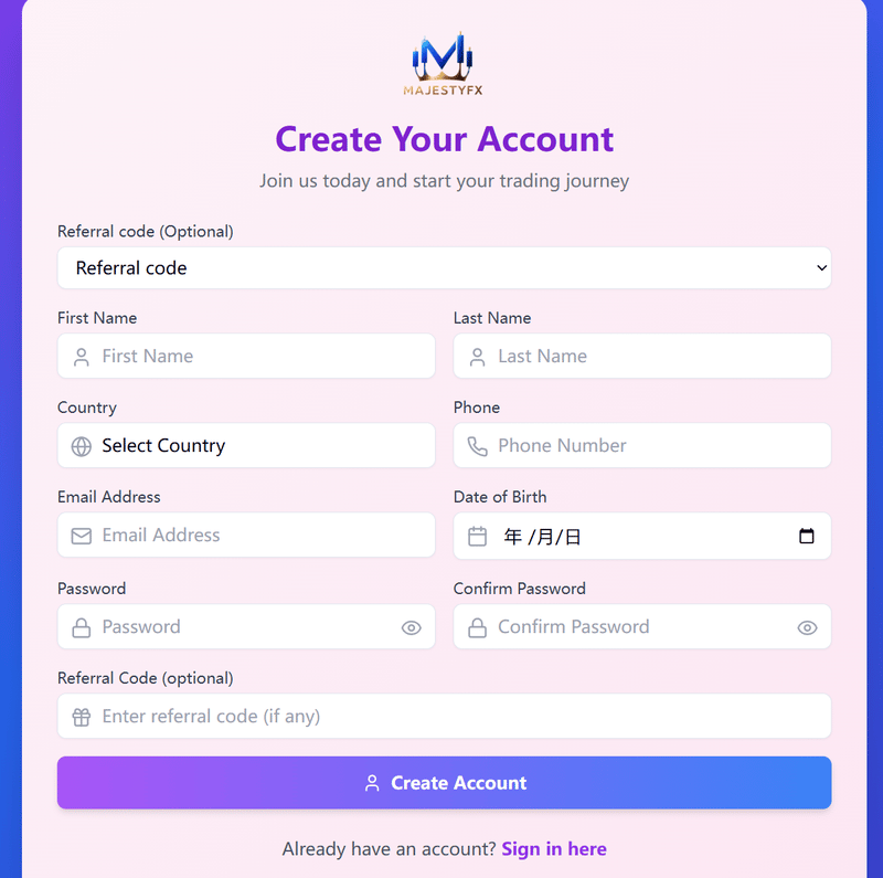 Registration Form Information