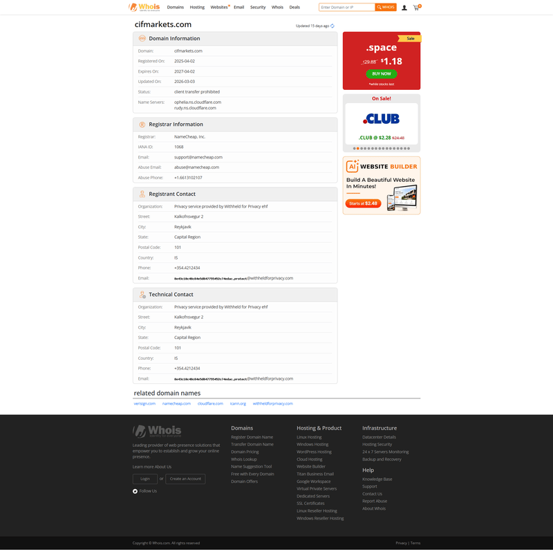 Whois Domain Registration Information