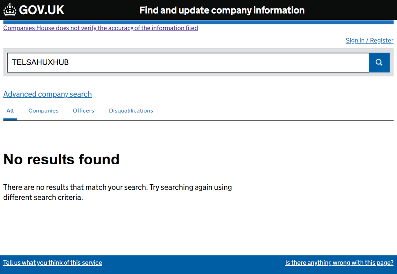 Companies House Query Result