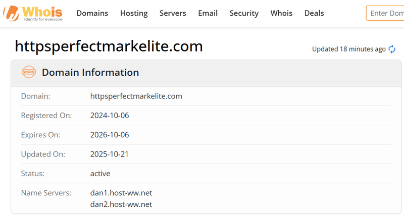 Whois Query Result