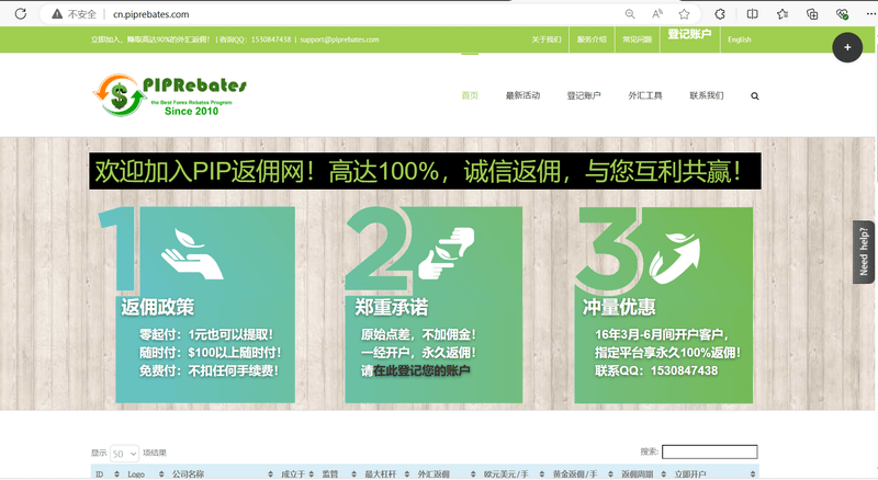 PIPRebates.com official website
