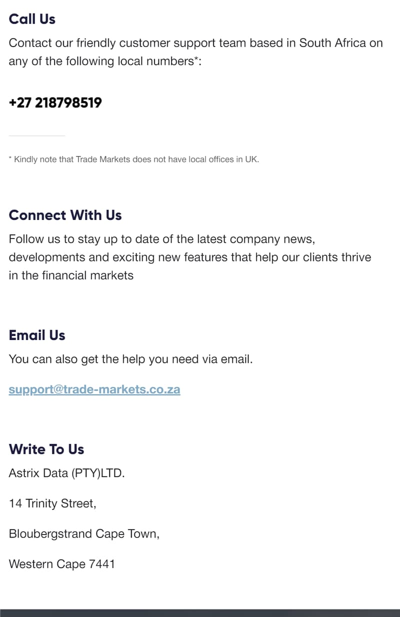contact us