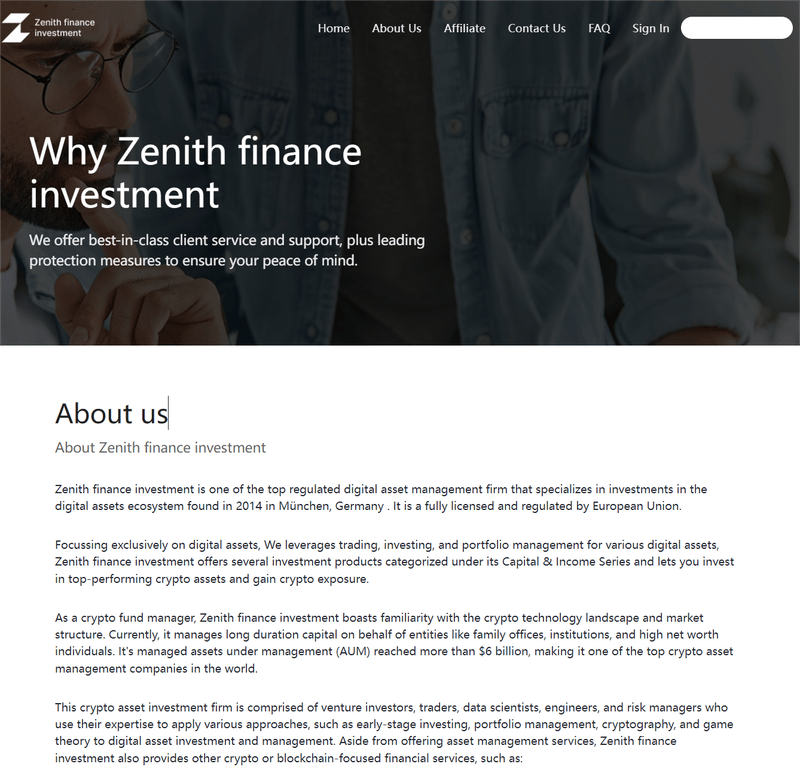 Zenith Finance Investment