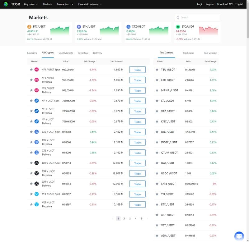 Services of TDSR Exchange