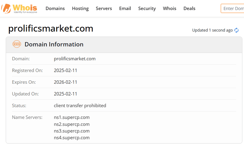 ผลการค้นหา Whois
