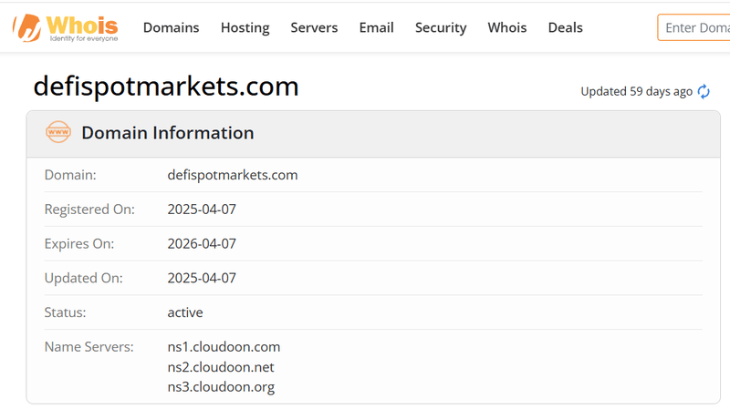 ผลการค้นหาจาก Whois