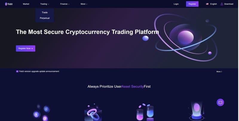 yixbit website section