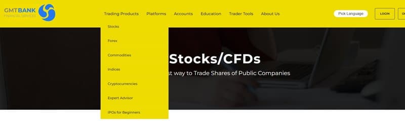 Trading Products of GMT Platform