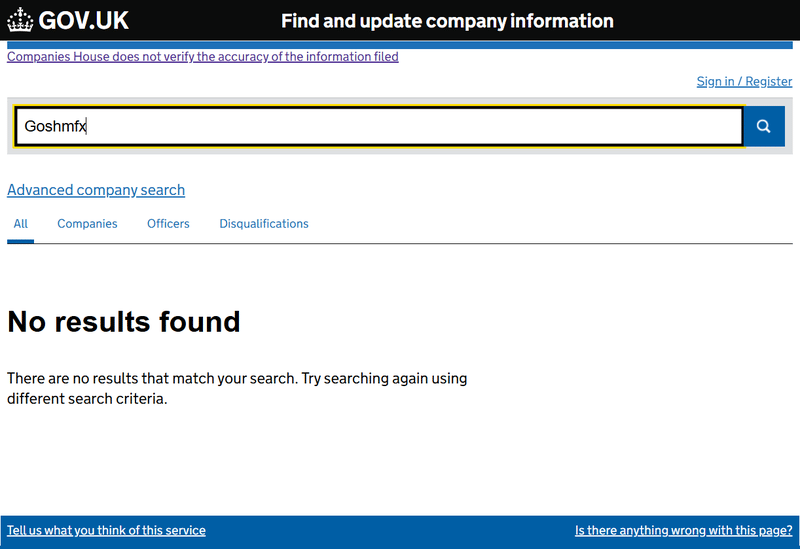 Companies House Query Result