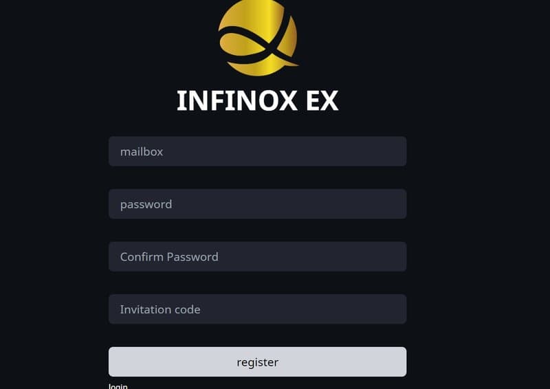 INFINOX EX's account registration process