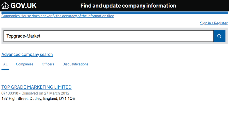 ผลการค้นหา Companies House