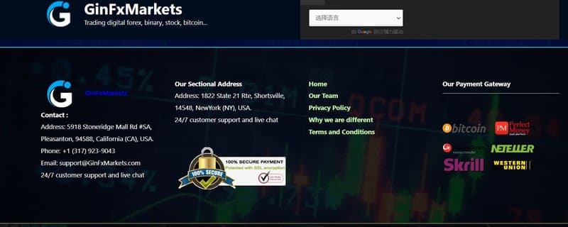 Deposit and Withdrawal Methods of GinFxMarkets