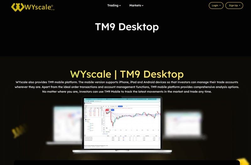 WYscale's trading software