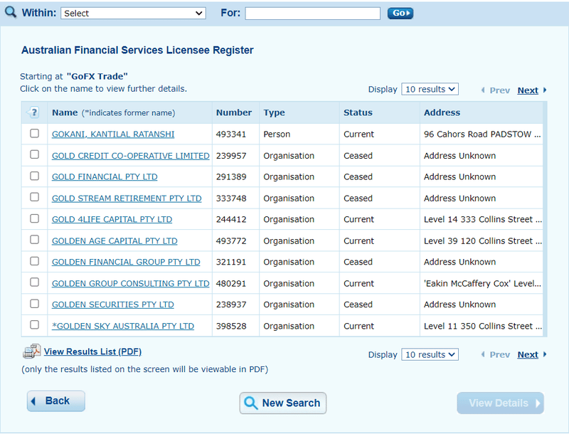 GoFX Trade