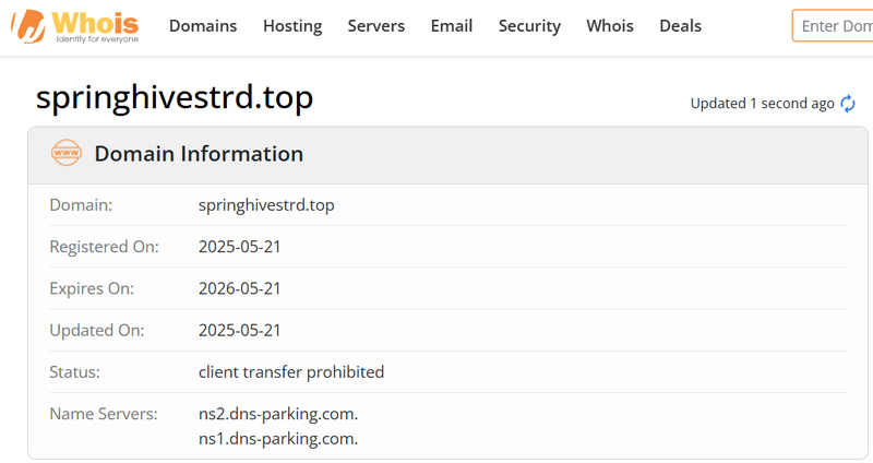 ผลการค้นหาจาก Whois