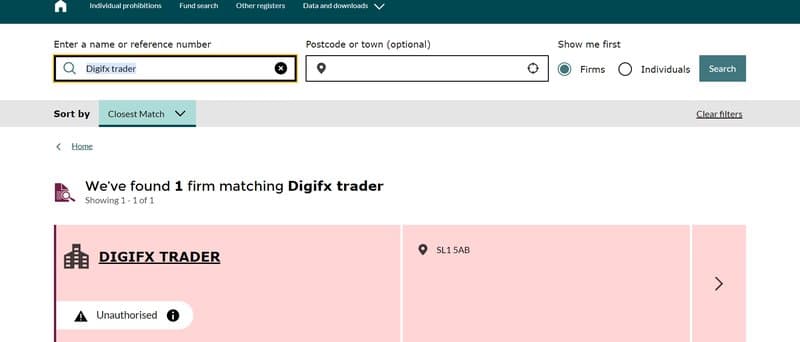 Regulatory Information of Digifxtrader