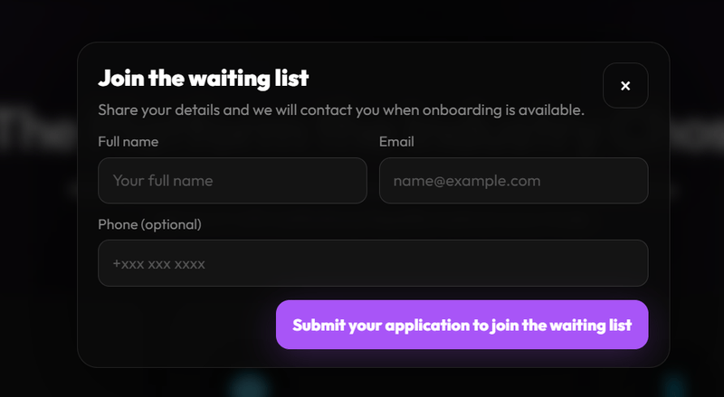 Registration Form Information