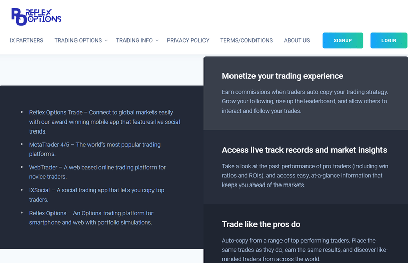 Reflex Options Trade