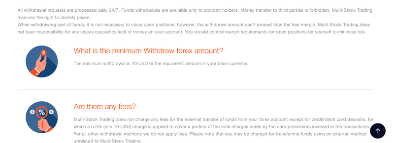 Multi Stock Trading Account Withdrawals