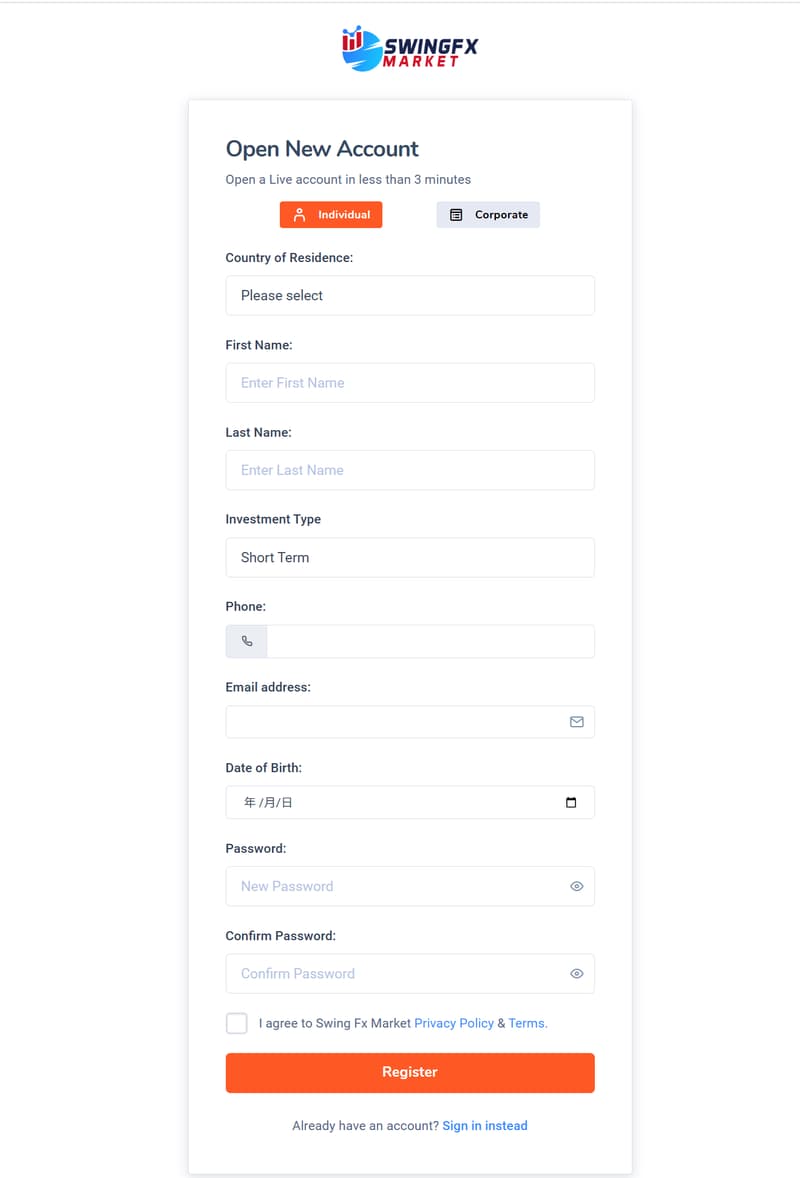 Registration Form