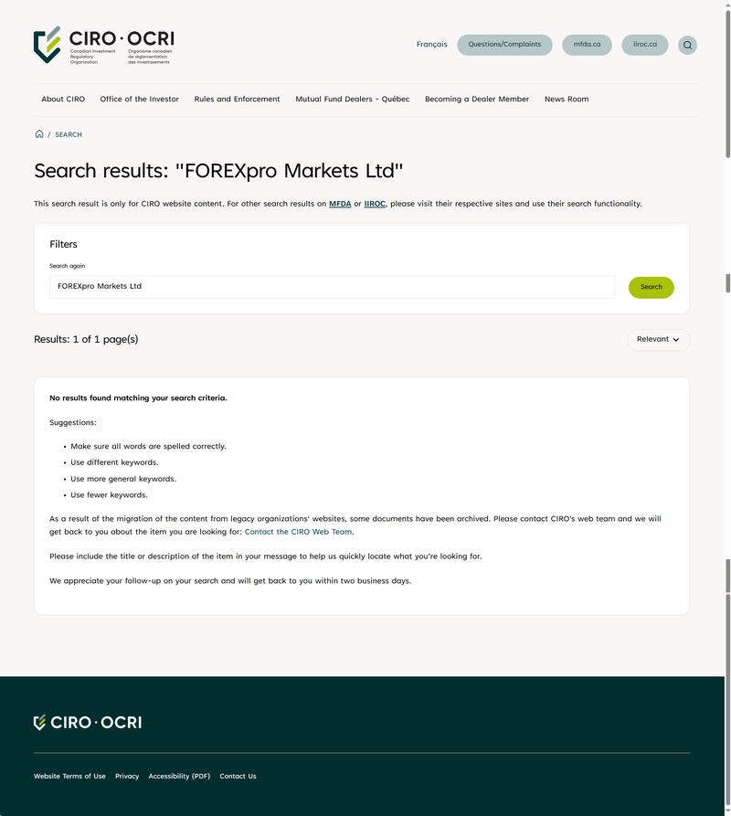 FOREX Regulatory Information