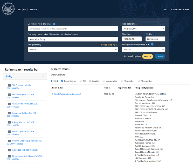 U.S. Securities and Exchange Commission（SEC）