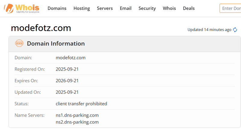 ผลการค้นหาจาก Whois