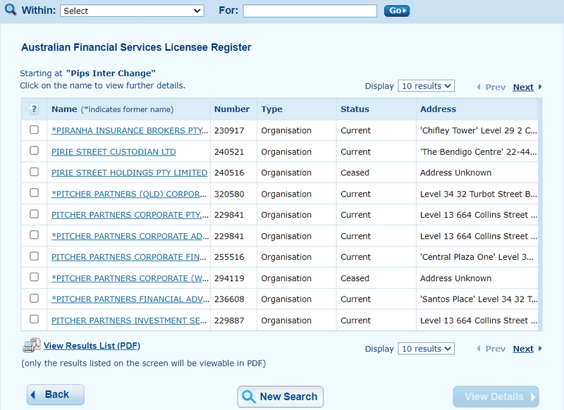 Pips Inter Change