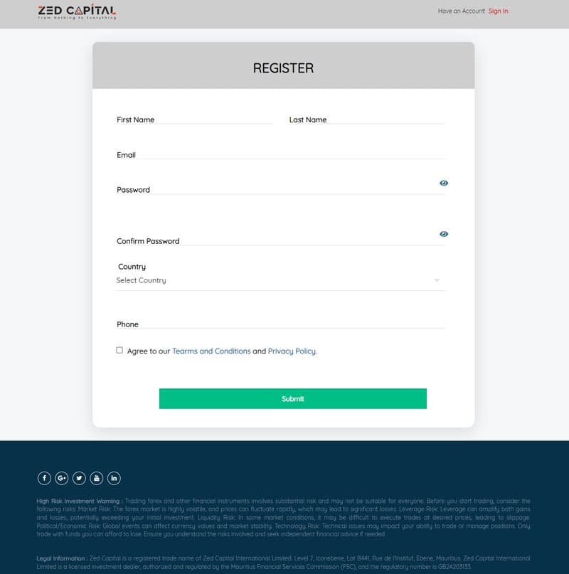 ZED CAPITAL