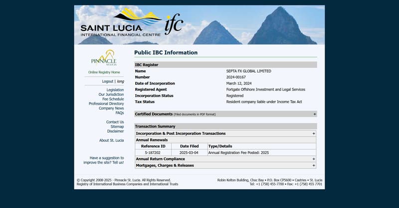 Registration and Regulatory Information