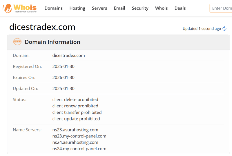 Whois Query Result