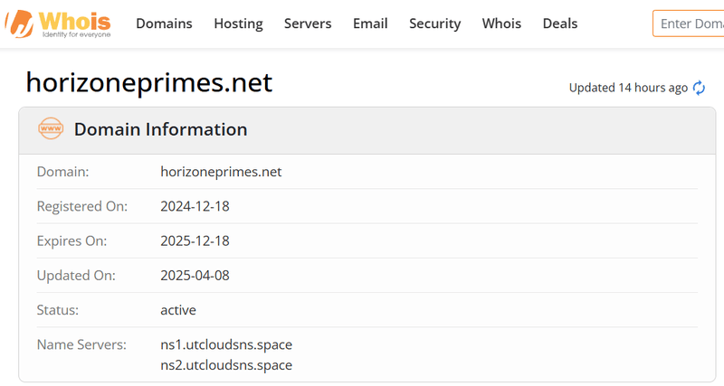 Whois Query Result
