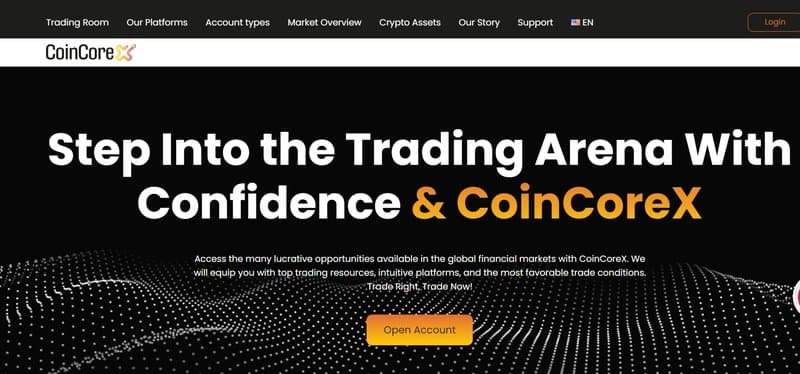 Account Registration Process of CoinCoreX