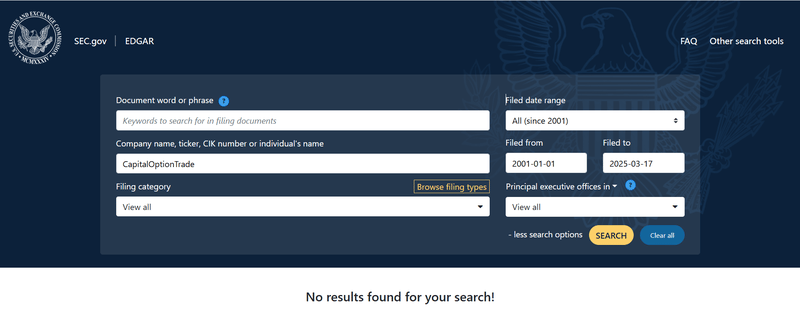 U.S. Securities and Exchange Commission（SEC）