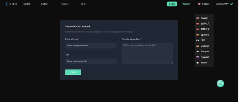 Customer Support at BITOXI