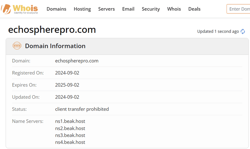 ผลการค้นหา Whois