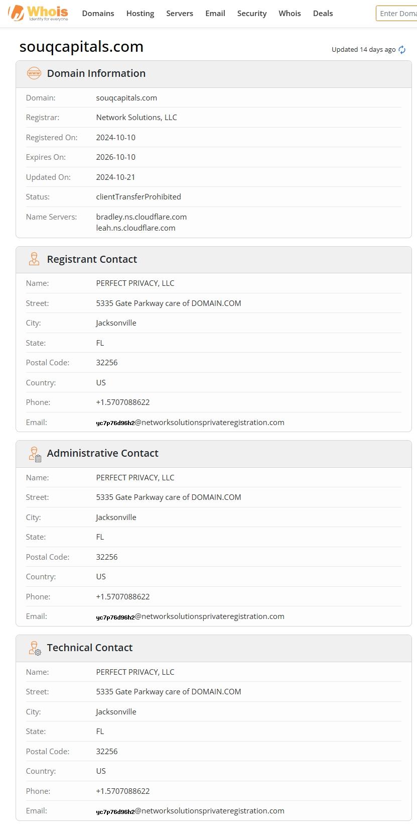 Website registration time