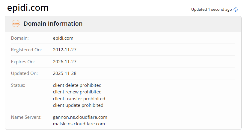 เวลาจดทะเบียนโดเมน Whois