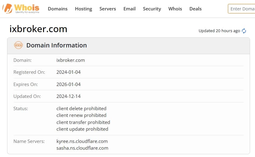 Website registration time