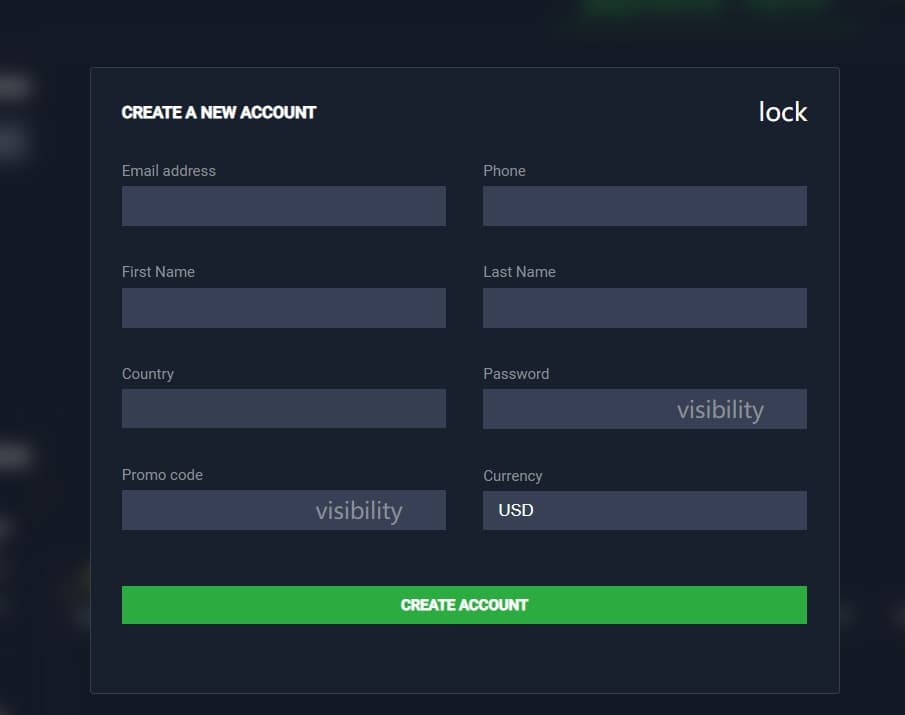 Obrbanc's account registration process