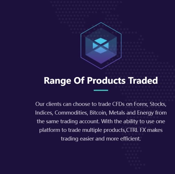 INFINOX EX's trading products