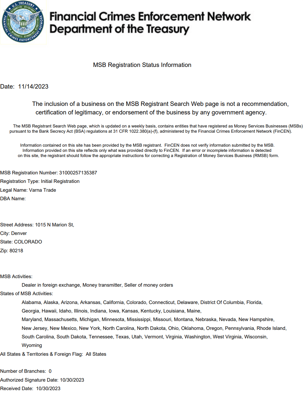 美国金融犯罪执法网络(FinCEN)