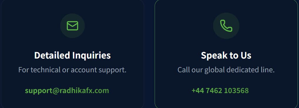 Informações de Contato