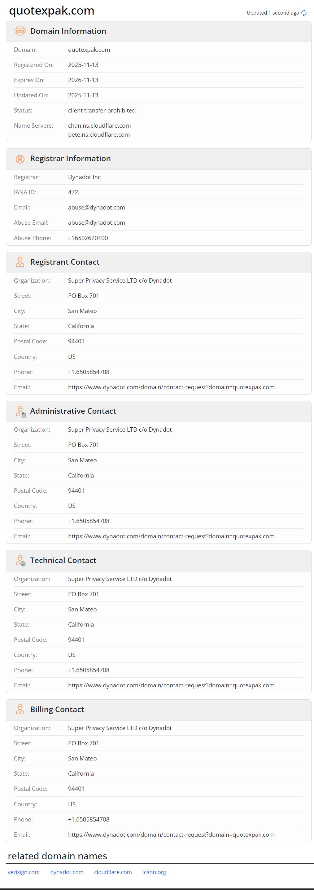 whois
